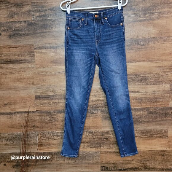 Madewell Jeans 28 Skinny 10" High Rise Danny Wash G7391 Tummy Control Stretch - Picture 1 of 13